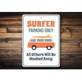 thumbnail image 1 of Surfer Van Parking Only Novelty Sign, Metal Wall Decor - 10x14 inches, 1 of 4
