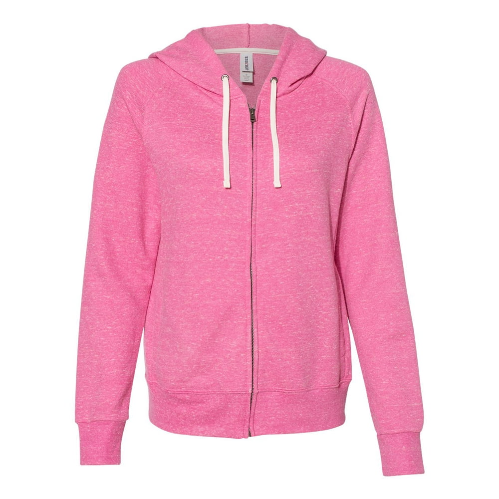 JERZEES - JERZEES Women's Snow Heather French Terry Full-Zip Hooded ...