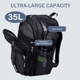 thumbnail image 3 of Mochila de malla enttgo Heavy Duty negra para viajes escolares, 3 of 6
