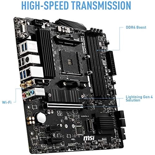 MSI B550M PRO-VDH WiFi ProSeries (AMD AM4 DDR4 PCIe 4.0 SATA 6Gb/s M.2 USB 3.2 Gen 1 Wi-Fi D-SUB/HDMI/DP Micro-ATX)