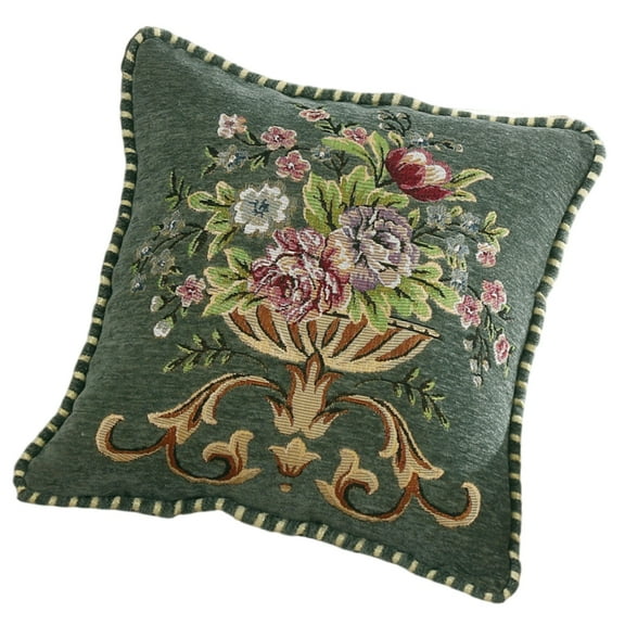 YIEMEEN Elegant Embroidered Pillowcase Breathable Fabric for Living Room Bedroom
