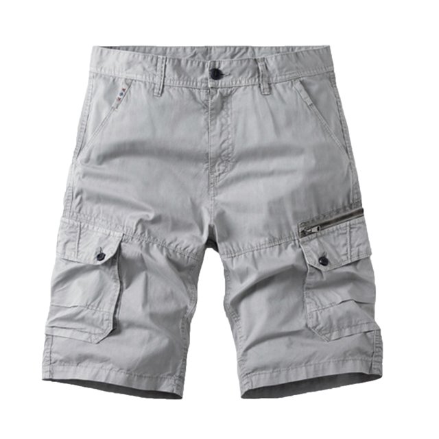 Shorts Cargo d'Entraînement pour Hommes Légers Randonnée devant Plat Shorts Tactiques de Travail avec Multi-Poches