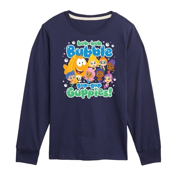Bubble Guppies - Bub Bub Bubble Gup Gup Guppies - Toddler And Youth Long Sleeve Graphic T-Shirt