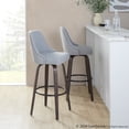 thumbnail image 4 of LumiSource Studded Marcel 30" Fixed-Height Barstool - Set of  2, 4 of 12