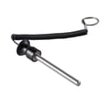 thumbnail image 4 of S SERENABLE Aluminum Alloy Weight Stacking Pin, Fitness Weight Stacking Pin Replacement Weight Machine Pin with Pull Cord, Comfortable Grip for Commercial Gym, Ho black, 4 of 8