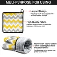 thumbnail image 7 of Yellow and Gray Modern Art Geometric Kitchen Oven Mitt and Pot Holder Sets 2 Pcs for Baking, Cooking and Grilling, Heat Resistant Up To 392 °F, 7 of 7