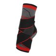 thumbnail image 1 of Tobilleras, tobillera de compresión transpirable ajustable unisex, para protección deportiva, rojo, talla única, 1 of 7