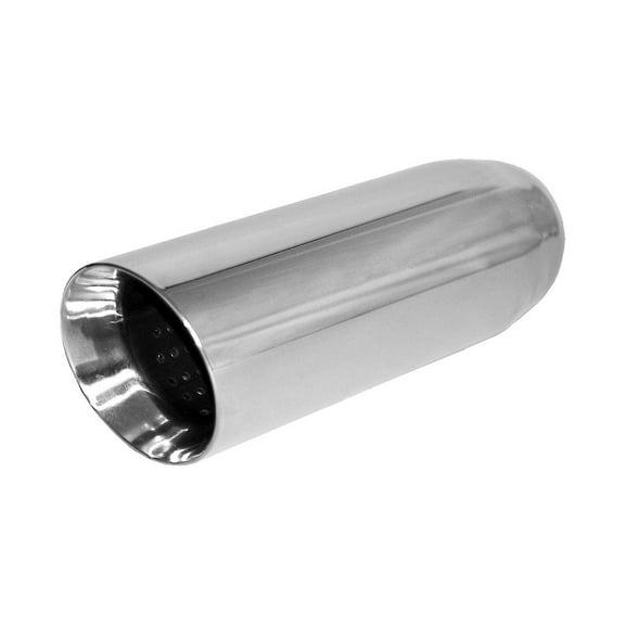 Brand New Polished Stainless Double Wall Slant Exhaust Tip 3" IN 4" Out 12" Long