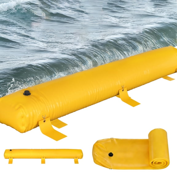 Flood Barrier,Flood Bags,Water Barrier for Flooding with Great Waterproof Effect,Reusable PVC Water Diversion Tubes,Flood Barriers for Home,Door,Garage