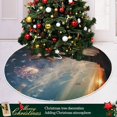thumbnail image 6 of FMSHPON American Flag Tree Skirt Independence Day Xmas Christmas Tree Skirt Stand Mat for Holiday Party Decoration Indoor Outdoor 48 inches, 6 of 6