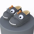 thumbnail image 2 of Generic Autumn And Winter Girls And Boys Slippers Flat Bottom Non Slip Soft Cover Heel Plush Warm And Comfortable Cute Dinosaur Shape Autumn Winter Clothes（9-9.5 Years Multi-color）, 2 of 4