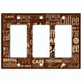 thumbnail image 2 of Metal Light Switch Plate Cover Cafe Diner Coffee Sign Brown COF031, 2 of 13
