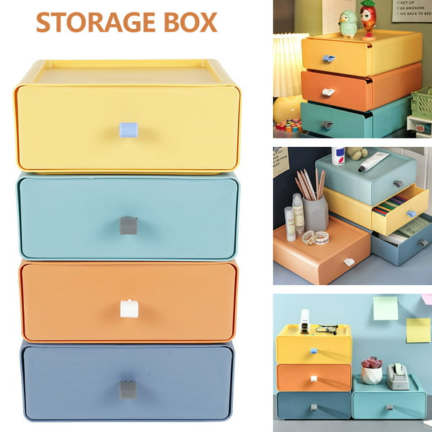 Household Storage Cabinets Organizer, Stackable Desk Drawers
