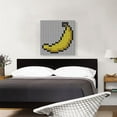 thumbnail image 2 of ARTCANVAS Yellow Banana Fruit Emoticon Jewel Pixel Canvas Art Print - Size: 26" x 26" (1.50" Deep), 2 of 9