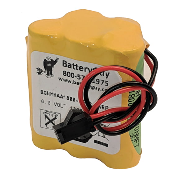 BatteryGuy replacement for the 5HR-AAC battery (rechargeable) - NiMH Nickel Metal Hydride 6V 1800mAh