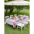 thumbnail image 4 of Outdoor Tablecloths with Umbrella Hole & Zipper, Cute Elephant 54x80 Inch Tablecloth Rectangle, Spring Floral Botanical Animal Watercolor Waterproof Table Cloth, Patio/Pool/Picnic Table Covers, 4 of 8