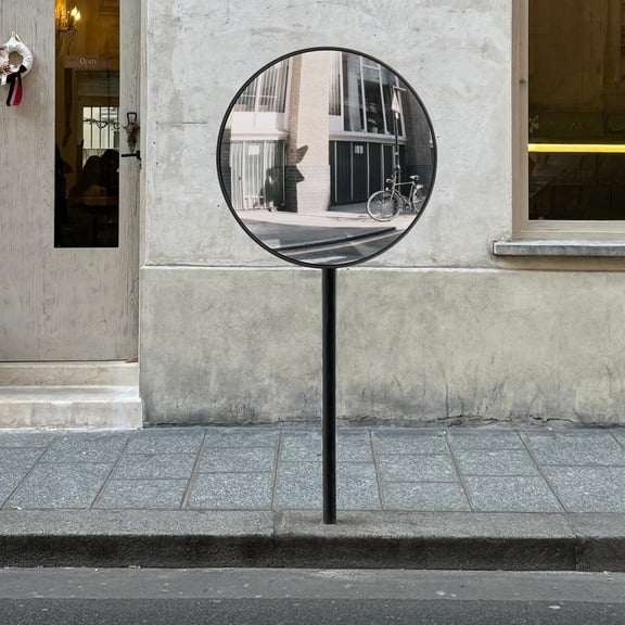 30cm Wide-Angle Convex Mirror, Safety Security Traffic Mirror, Adjustable View Curved Corner Mirrors