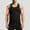 Black, variant on Men's Fitness Gym Tank Top Singlet Bodybuilding Stringers Sleeveless Muscle Shirt Vest