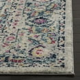 thumbnail image 3 of SAFAVIEH Madison Aimee Floral Bordered Runner Rug, Light Grey/Fuchsia, 2' x 8', 3 of 7