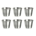 thumbnail image 1 of Unique Bargains Verres à Shooter en Acier Inoxydable, Lot de 6 Verres à Shooter Ronds Transparents 50 Ml/1,8 OZ en Vrac, 1 of 5