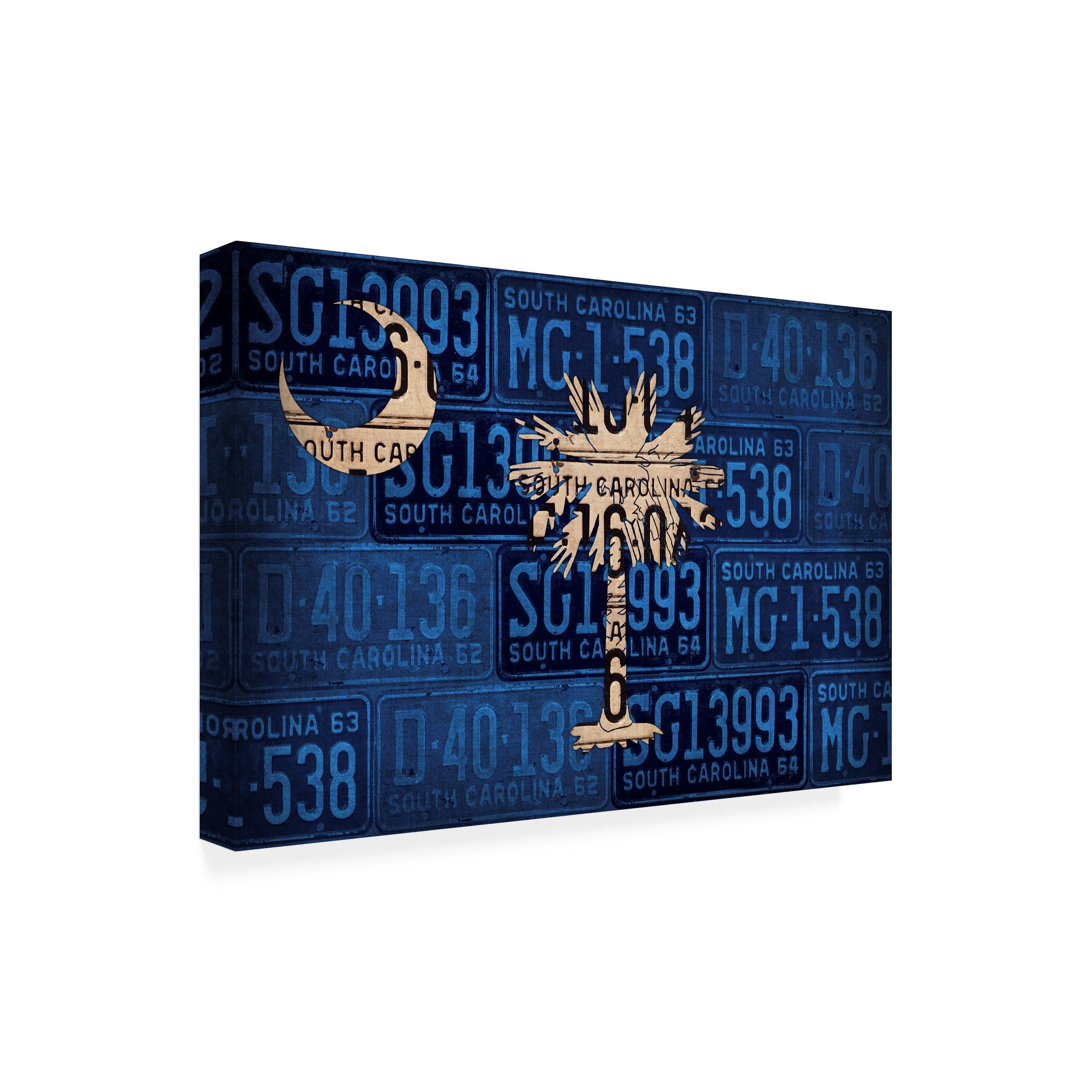 Trademark Fine Art 'South Carolina State Flag' Canvas Art by Design Turnpike