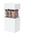 thumbnail image 1 of Organizador de maquillaje transparente, soporte para brochas de maquillaje, 12 soportes para brochas de maquillaje, caja de almacenamiento de belleza de grado profesional, 1 of 5