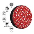 thumbnail image 4 of Logiee Christmas Santa Cartoon Snowman A Print Spare Tire Cover, Universal Wheel Protectors,Waterproof Dust-Proof UV Sun Wheel Tire Cover,Fit for SUV, RV, Travel Trailer, Truck-15 inch, 4 of 6