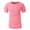 Pink, variant on EQWLJWE Men's Unisex Cotton T-Shirt Fashion Men's Summer Slim Casual Zipper Fit Patchwork Short Sleeve Tops Blouse