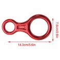 thumbnail image 3 of Équipement d'Escalade Descendeur Outils Pratiques d'Escalade Dispositif d'Assistance Professionnel Équipement d'Escalade pour Sport Extérieur Protection Rouge, 3 of 6