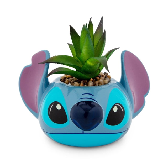 Minimoleta Disney Lilo & Stitch de cerámica con suculentas