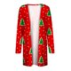 thumbnail image 5 of Puntoco moda mujer Navidad estampado suelto manga larga cárdigan otoño abrigo blusa Rollbacks Puntoco Puntoco-3056, 5 of 6