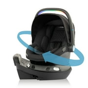 Evenflo Revolve180 LiteMax NXT Rotational Infant Car Seat with SensorySoothe (Jasper Black)