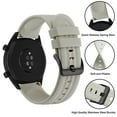 thumbnail image 3 of Silicone Watch Straps 18mm Quick Release Rubber Replacement Bands for Men Women - Extra Long, Beige with Black Buckle, 3 of 7