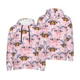 thumbnail image 6 of Bingfone Pink Butterfly Daisy Men's Drawstring Hoodie Long Sleeve Pocket Sweatshirts-Medium, 6 of 6