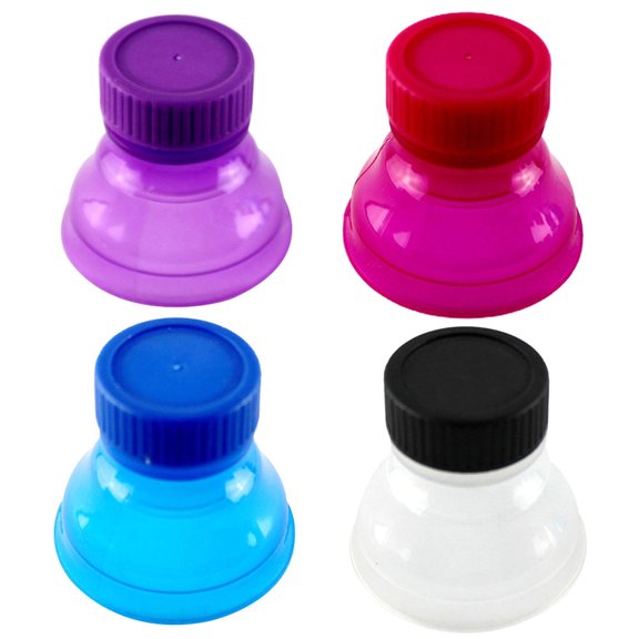 Yesbay 3 Pcs Reusable Leakproof Caps Soda Drink Beverage Saver Zip-top Can Cover Lid,3 Pcs Random Color#