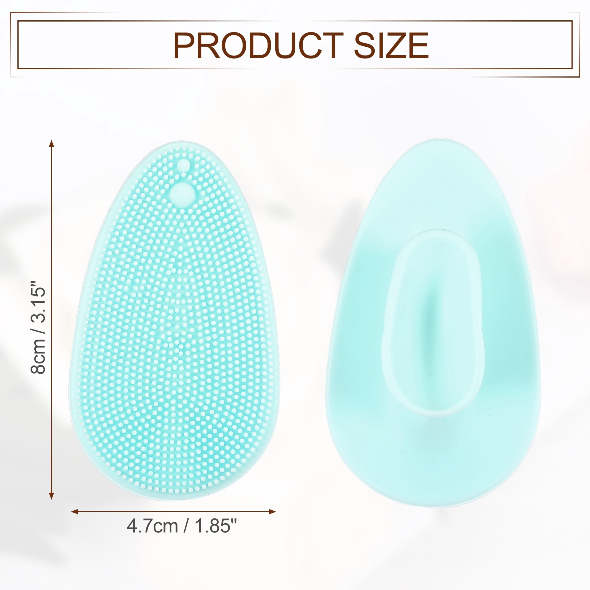 Unique Bargains Silicone Face Scrubber Exfoliator Cleansing Brush Blue