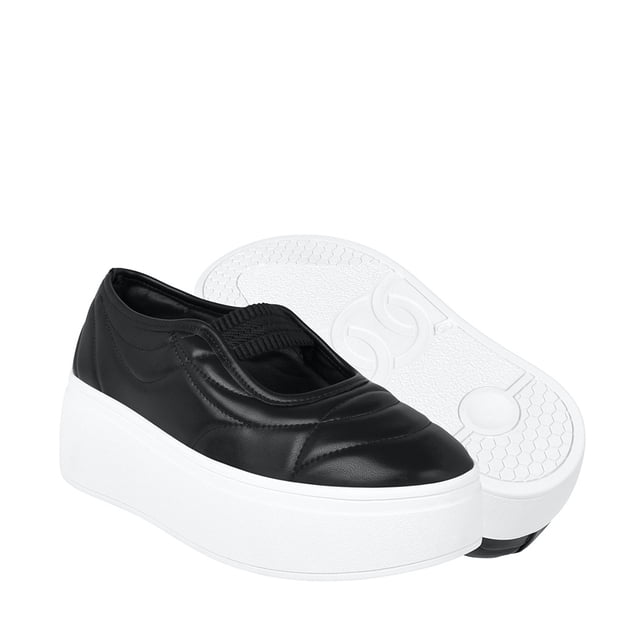 TENIS CASUALES MUJER STYLO 20510 SIMIPIEL NEGRO