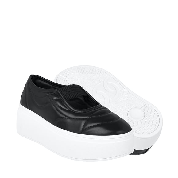 TENIS CASUALES MUJER STYLO 20510 SIMIPIEL NEGRO