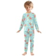 thumbnail image 3 of Dailycode Cotton Pajama Set Snug Fit Long Sleeve Top and Pants for 18M-8Y Watermelons and Daisies, 3 of 7