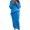 Bright Blue, variant on Chouyatou Women's Winter Chunky Cable Knit Long Skirt 2 Piece Outfit Sweater Sets
