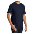thumbnail image 5 of Mens Essential Cotton T Shirt with Pocket Deep Navy M, 5 of 6