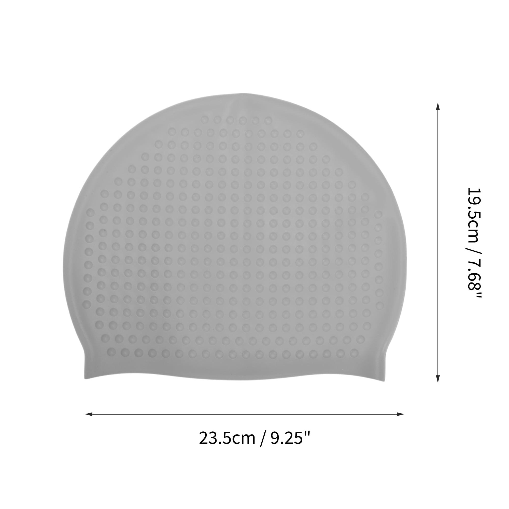 Unique Bargains Waterproof Bubbles Texture Swimming Cap Gray