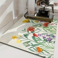 thumbnail image 3 of Dish Drying Mat for Kitchen Counter, 19.6"x31.5" Absorbent Mat with Green Plant Pattern, Dish Drainer Rack Mat for Countertop Coffee Maker, Dining Room Decoration, 3 of 5