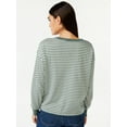 thumbnail image 3 of Free Assembly Women's Pocket Boy Tee with Long Sleeves, 3 of 6