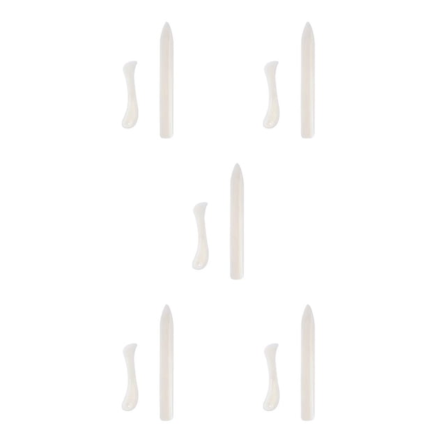 Injueey 2 Pieces Scoring Creaser Folder Paper Crafts Scraper Tool Handmade Cards Scrapbooking Plastic Household DIY Bookbinding Type2 NO2 Injueey CBP101105