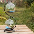 thumbnail image 1 of 2Pcs Mini Transparent Glass Vase Hanging Micro Landscape Ecological Bottle Handicraft Decoration (not Include Plants), 1 of 7