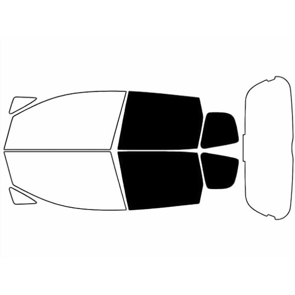 Avery Dennison NR Nano Ceramic IR Window Tint Kit Compatible with Honda Fit 2007-2008 - Back Precut