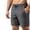 Dark Gray, variant on Men's Super Stretch Athletic Shorts, 4-Way Stretch Performance Training Shorts with Drawstring, Breathable Quick-Dry Gym Workout Shorts, Sizes L-5XL Khaki Size XL