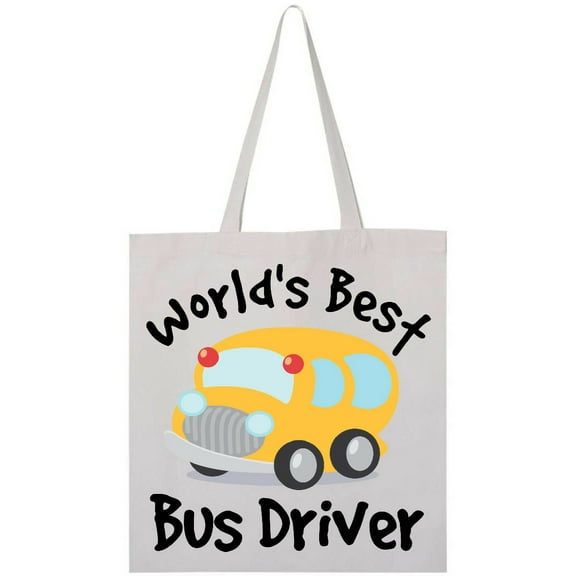 Inktastic Worlds Best School Bus Driver Tote Bag