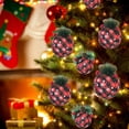 thumbnail image 5 of Adornos navideños de plástico Fiudx colgantes para árbol de Navidad 8 cm 6 unidades, 5 of 5